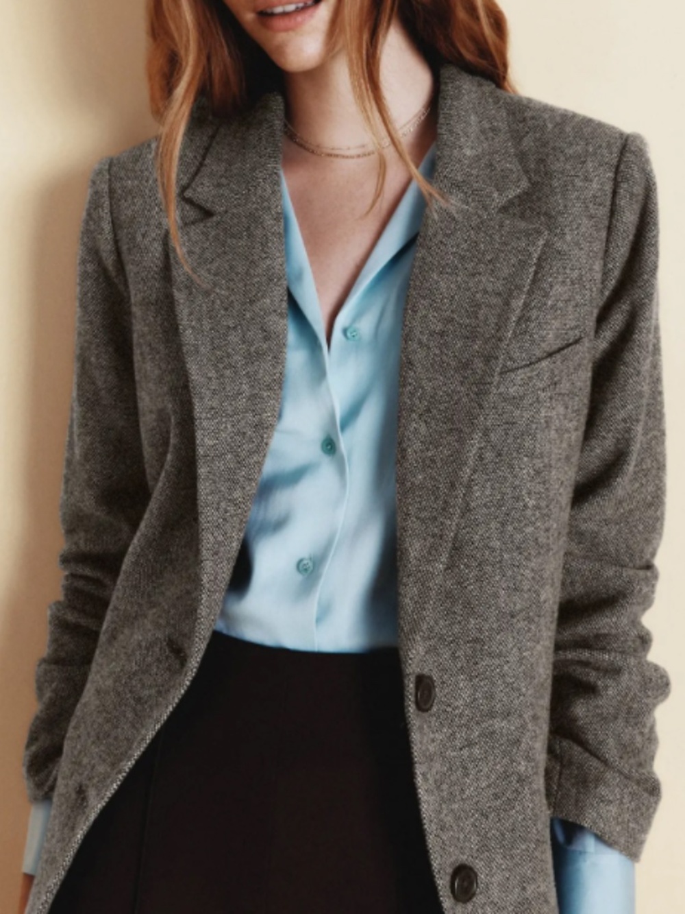 Quince Italian wool oversized blazer, M, NWOT - Picture 3 of 5